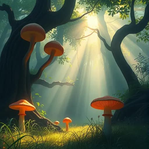 AI generated magic forest