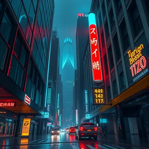 AI generated cyberpunk city